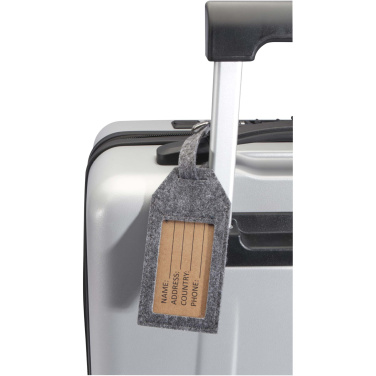Logo trade advertising products image of: Tie luggage tag